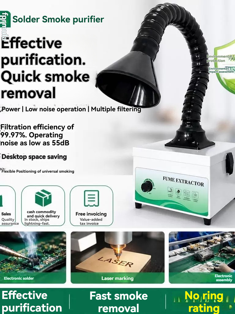 Industrial Laser Solder Iron - Mini Aspiratore di Fumo per Saldatura