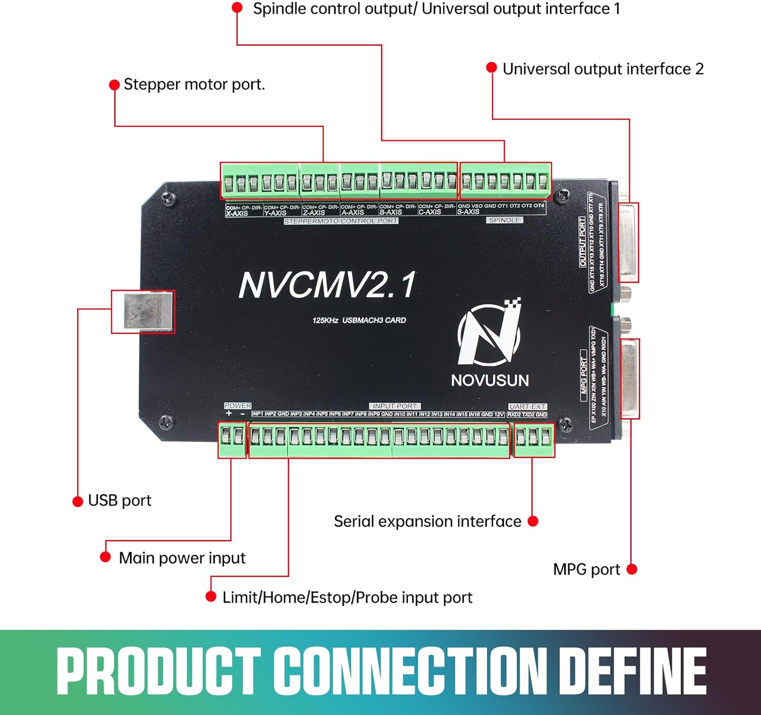 6 assi 125KHz NVCM USB Mach3 m - Breakout Board Mach3 recensione e prezzo