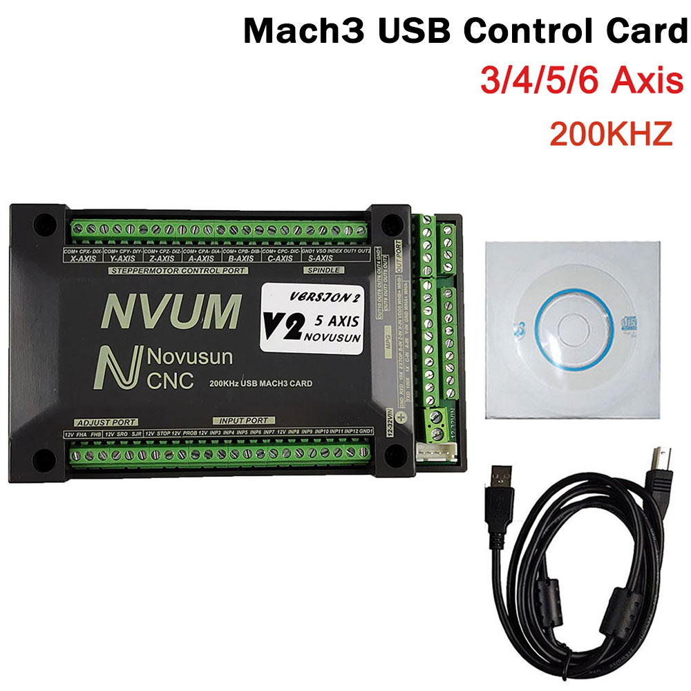 NVUM Mach3 Scheda USB 200KHz r - Breakout Board Mach3 recensione e prezzo